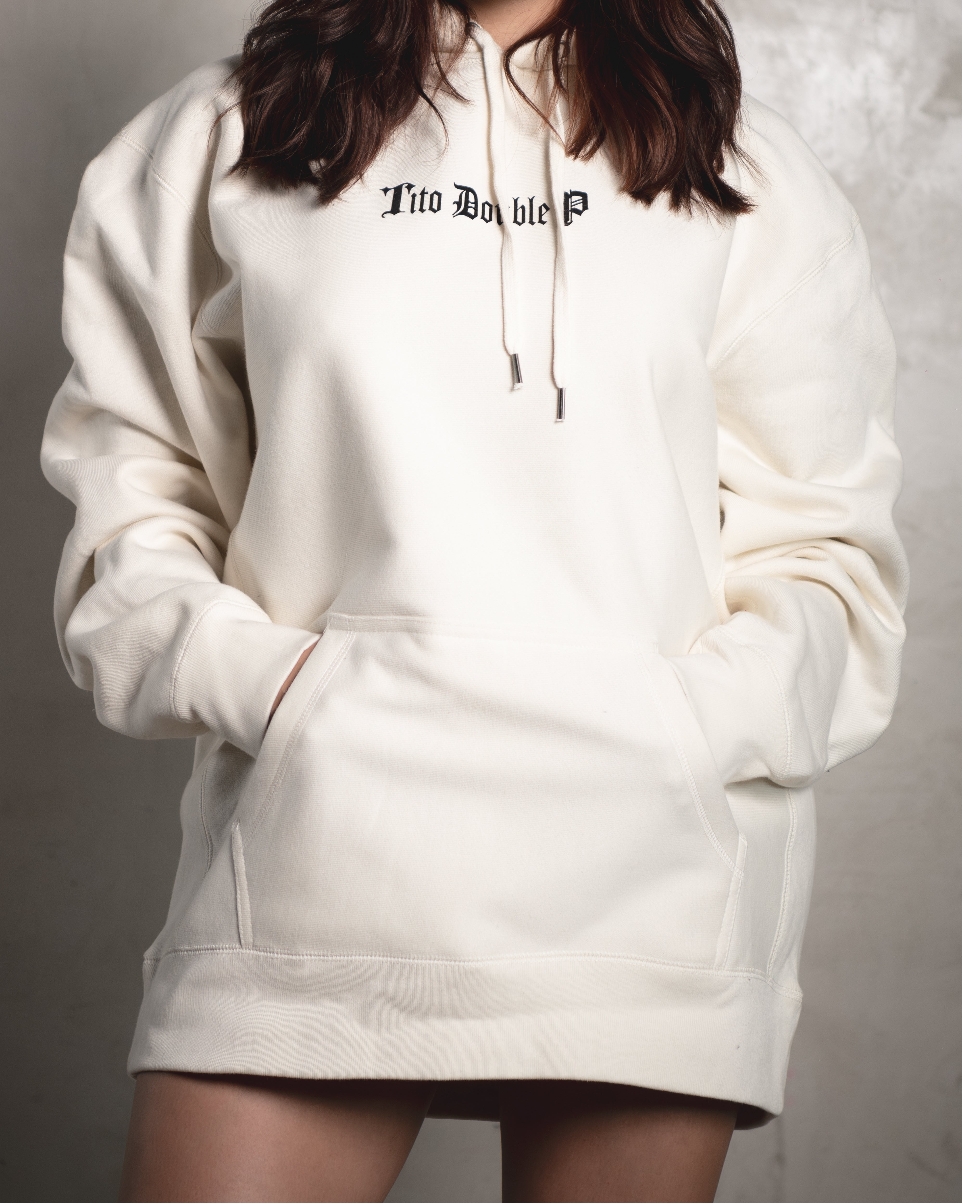 Sudadera con capucha Dos días Hueso