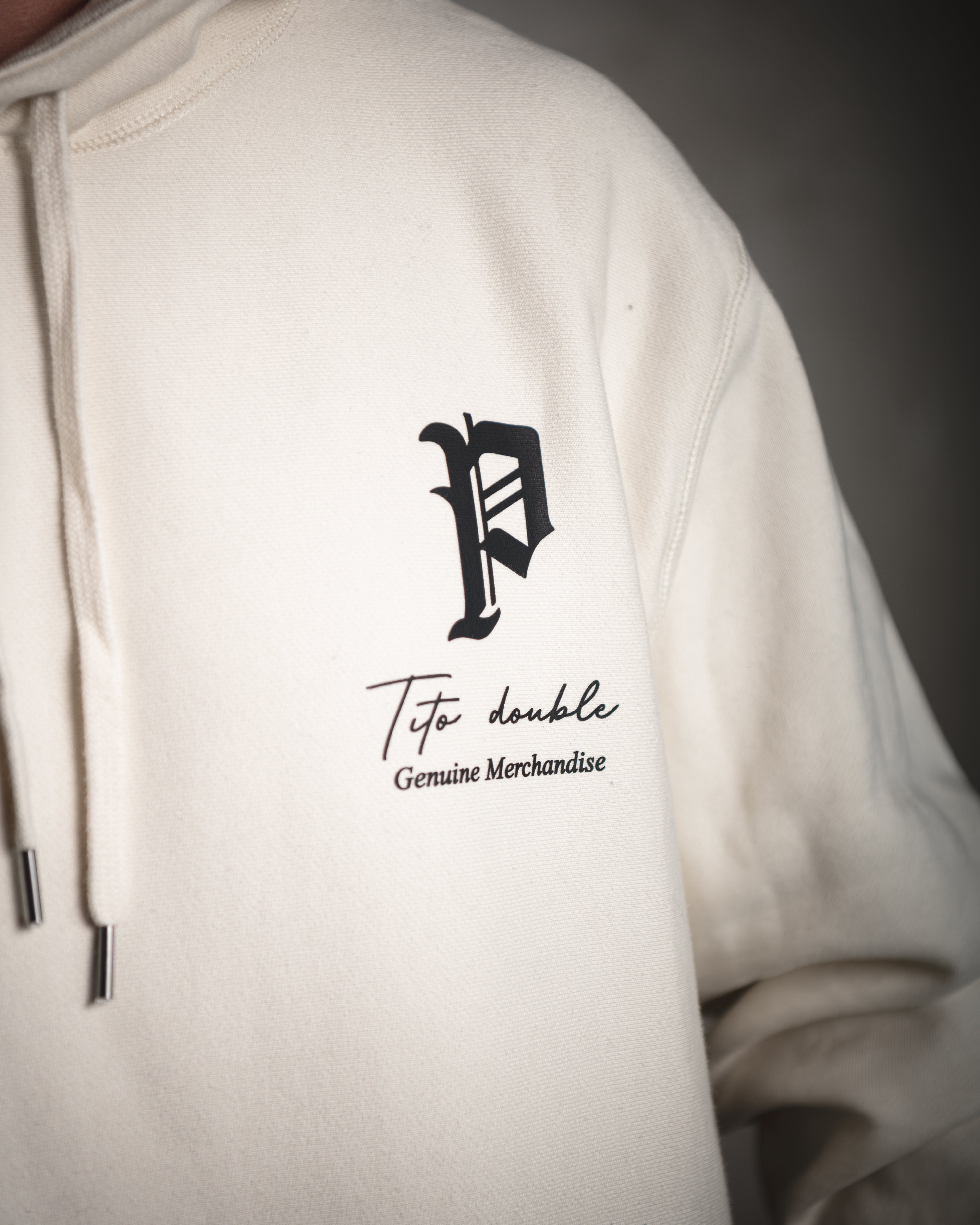 Sudadera con capucha Tito Double P Hueso
