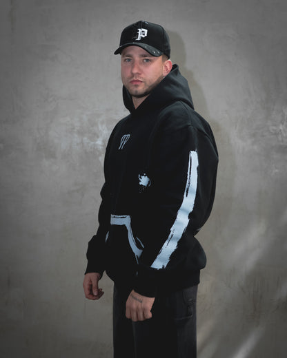 Hoodie Tito Double P Minimal Black