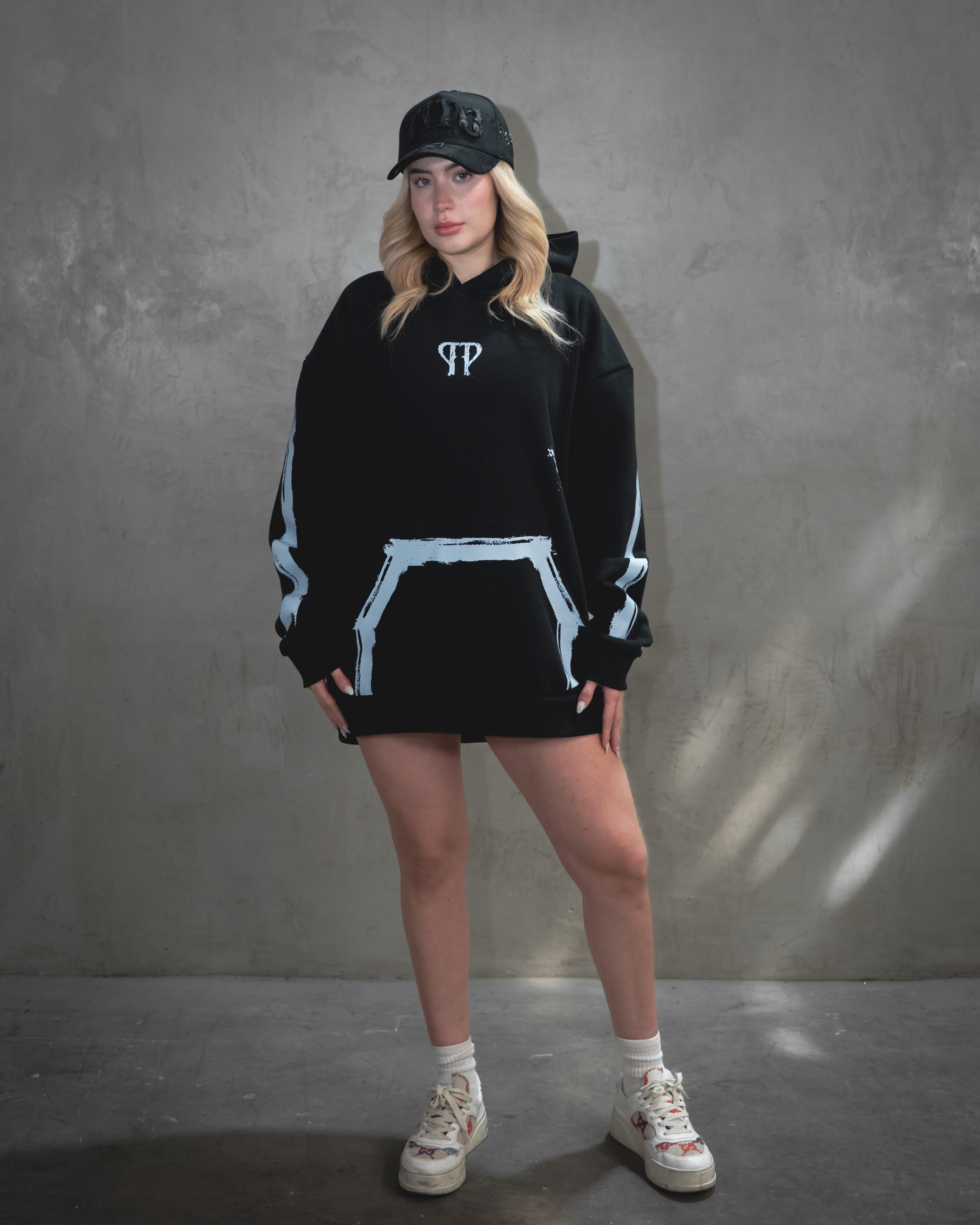 Hoodie Tito Double P Minimal Black