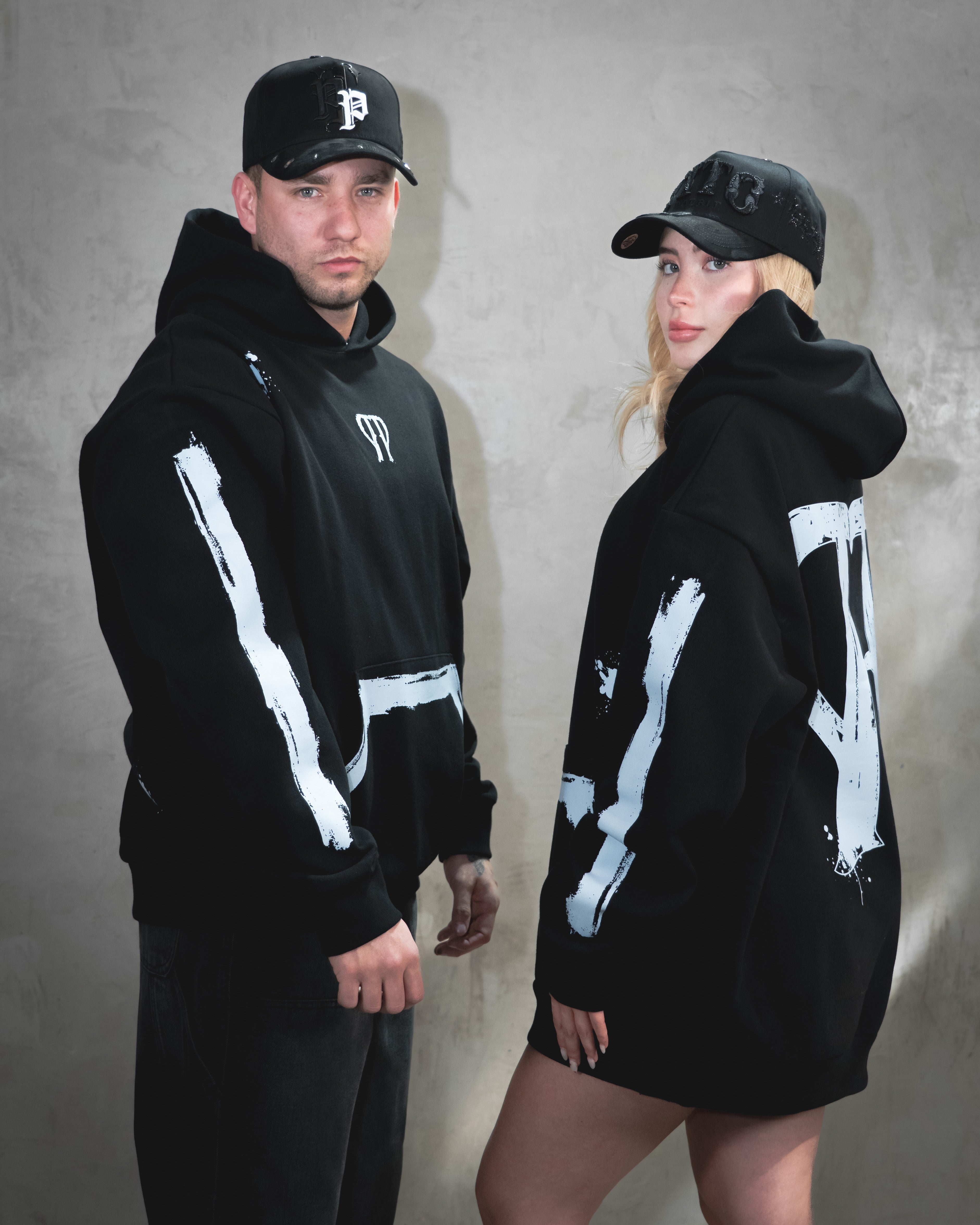 Hoodie Tito Double P Minimal Black