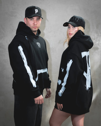 Hoodie Tito Double P Minimal Black
