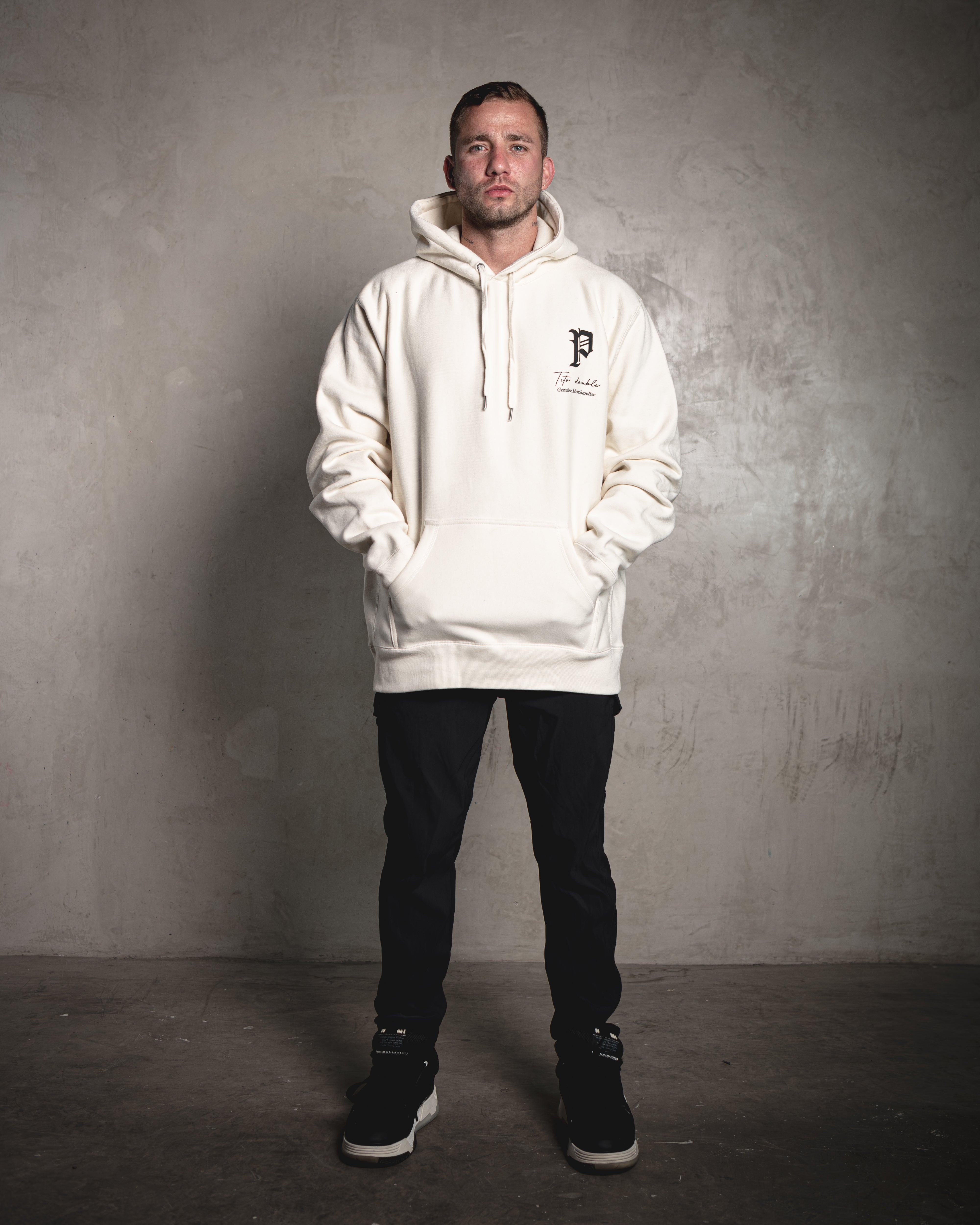 Sudadera con capucha Tito Double P Hueso