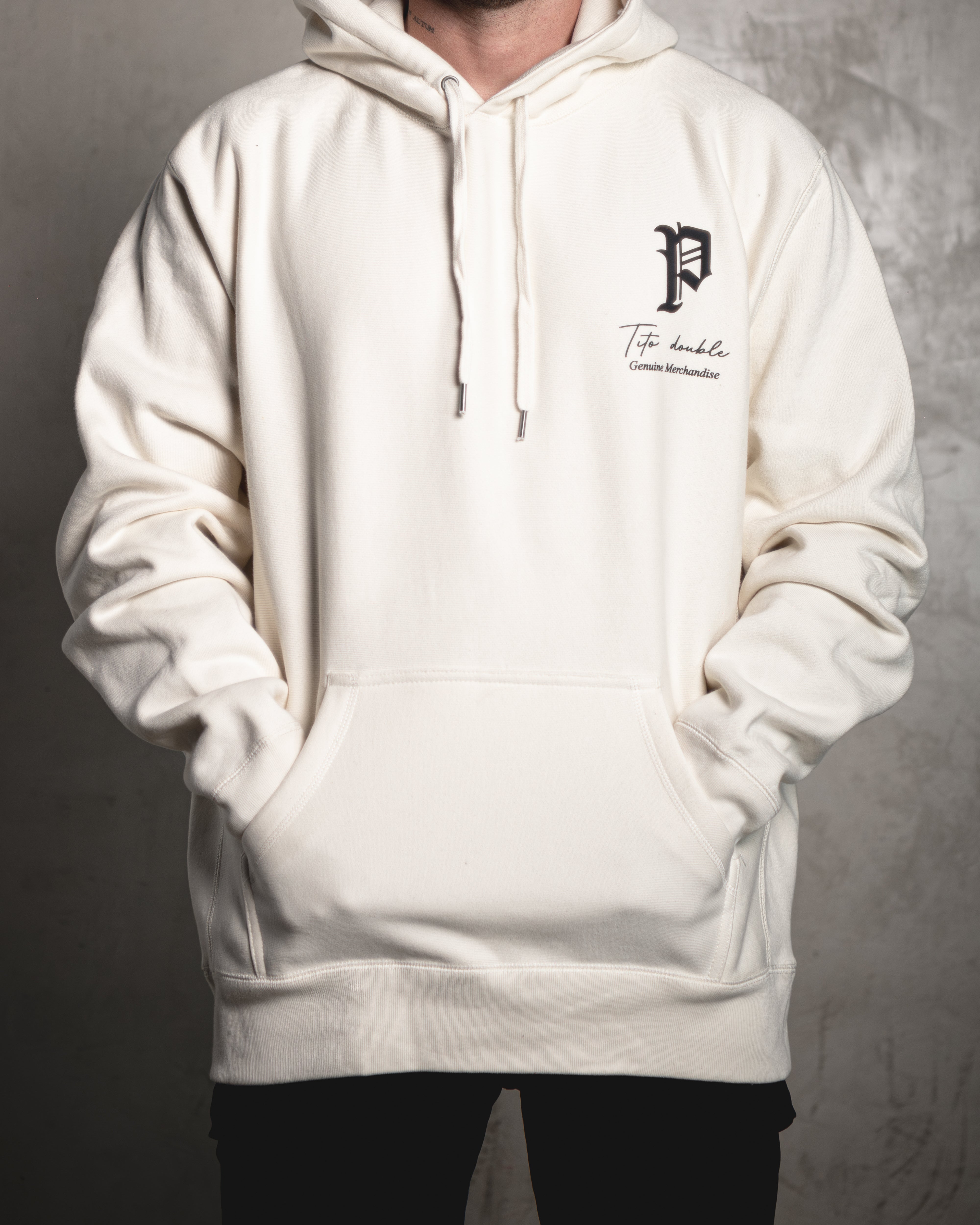 Sudadera con capucha Tito Double P Hueso