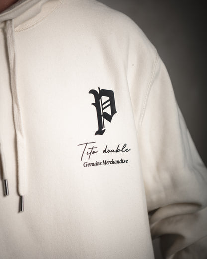 Sudadera con capucha Tito Double P Hueso